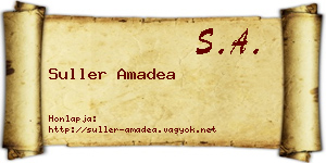 Suller Amadea névjegykártya
